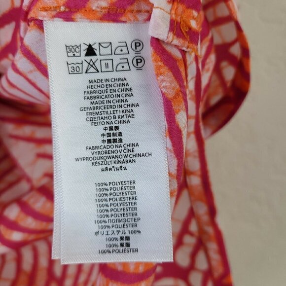 Michael Michael Kors Sleeveless Spring Summer Blouse Sz Sm Keyhole Back Bright - Picture 7 of 9